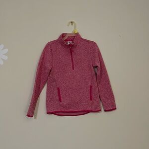 Athletic pink 7-8 half zip